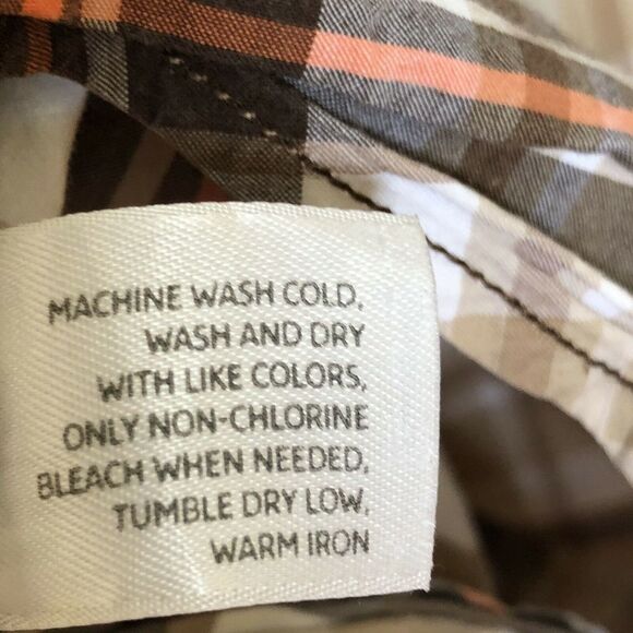 Old Navy Men's Shirt XL Plaid short sleeve button - Picture 7 of 7